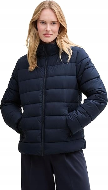 Tom Tailor Tmavě Modrá Prošívaná Bunda S Dlouhým Rukávem Xs 6FA