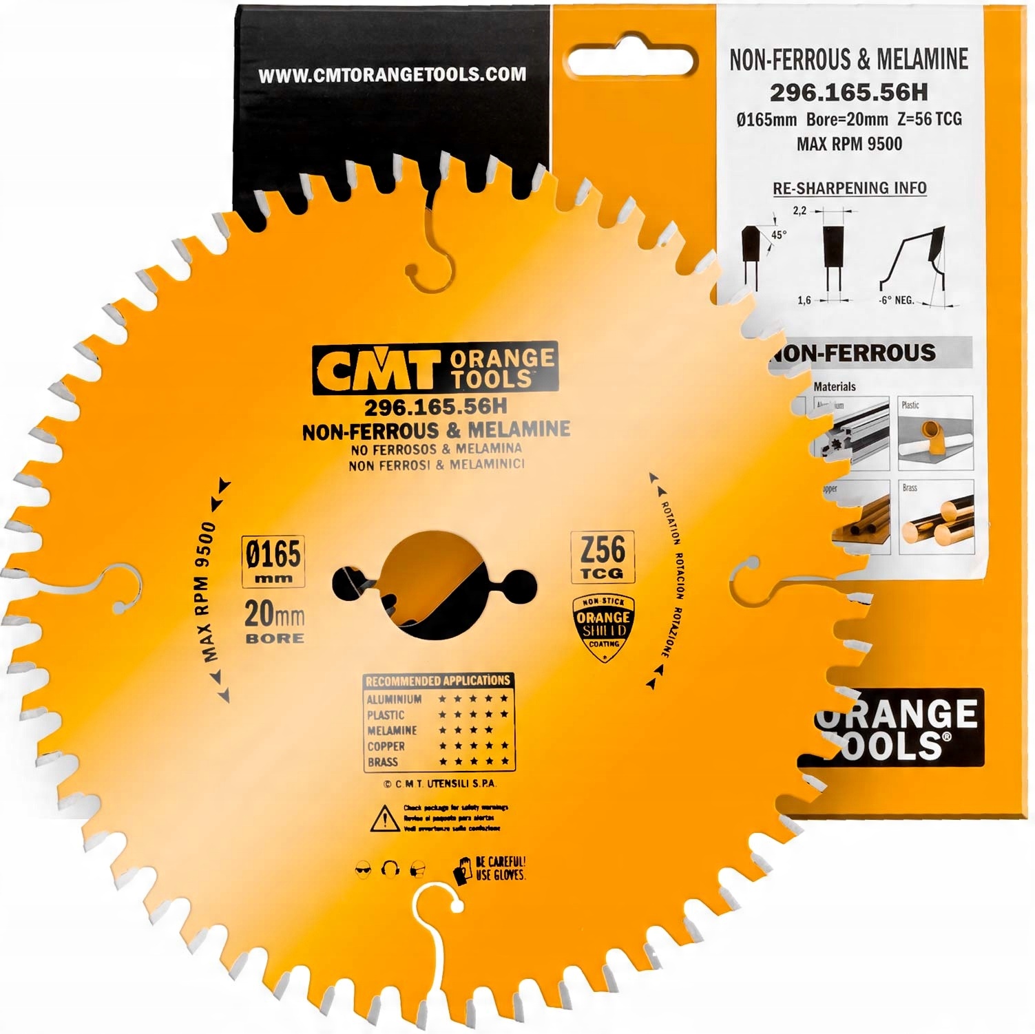

Cmt Tarcza Laminatu Aluminium Kompozytu 165x20 56Z