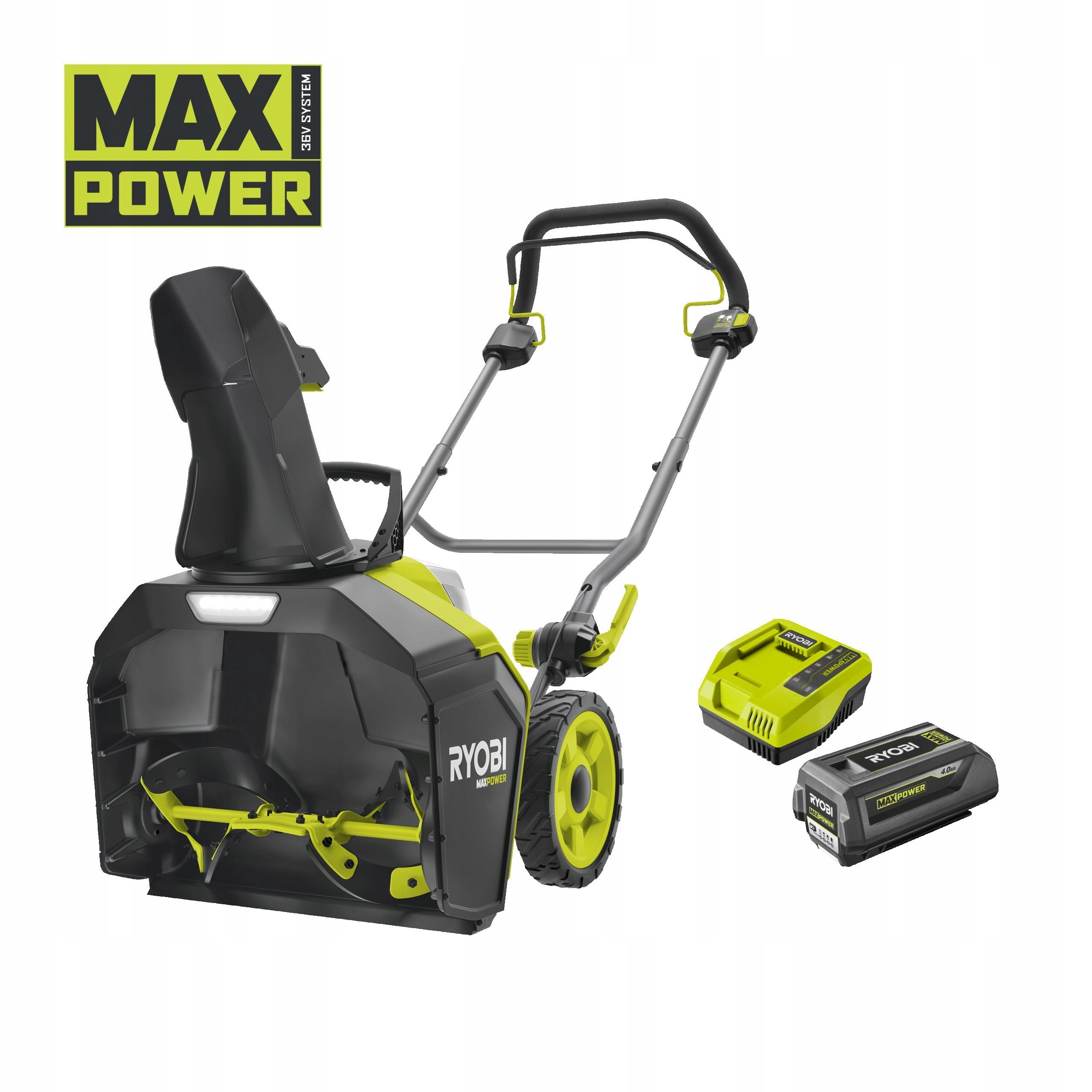 Ryobi RY36STX45A-140 36V bezuhlíková fréza šírka záberu 45cm rýchlosť 2100