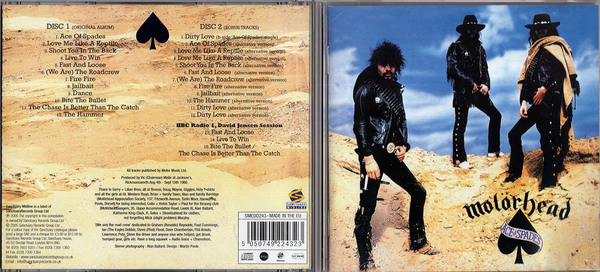 欧3discs LP Mot?rhead Ace Of Spades BMGCAT432TLP BMG /01350 欧3discs LP Mot?rhead Ace Of Spades BMGCAT432TLP BMG /01350