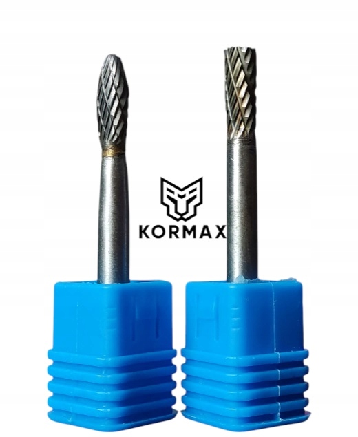 Rychlootáčkový frézovací pilník 6 mm na kov s karbidem Set 2ks