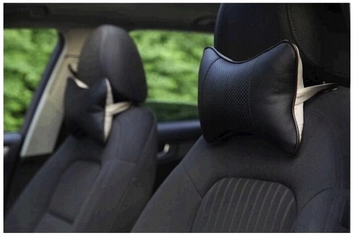 PODUSZKA x2 DO AUTA FOTELA NA ZAGŁÓWEK PODPARCIE BÓL SZYI WYGODA CZARNA Producent Ikonka