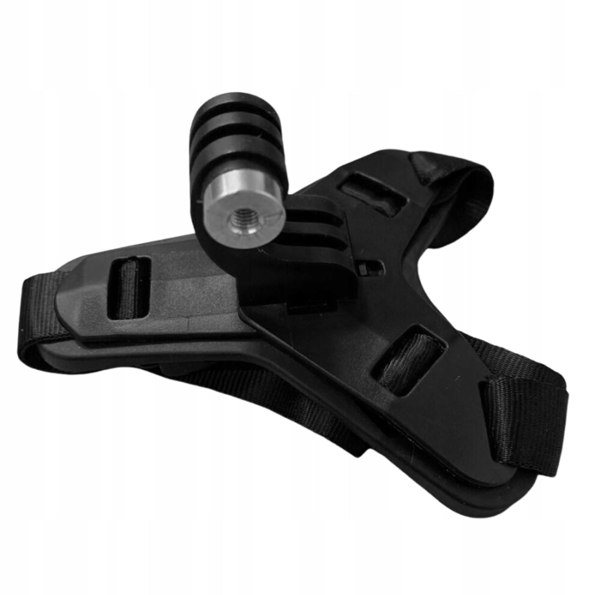 Mocowanie Na Kask Motocyklowy Pod Brodę Do GoPro DJI Czarne BAMYLI — miniatura 5