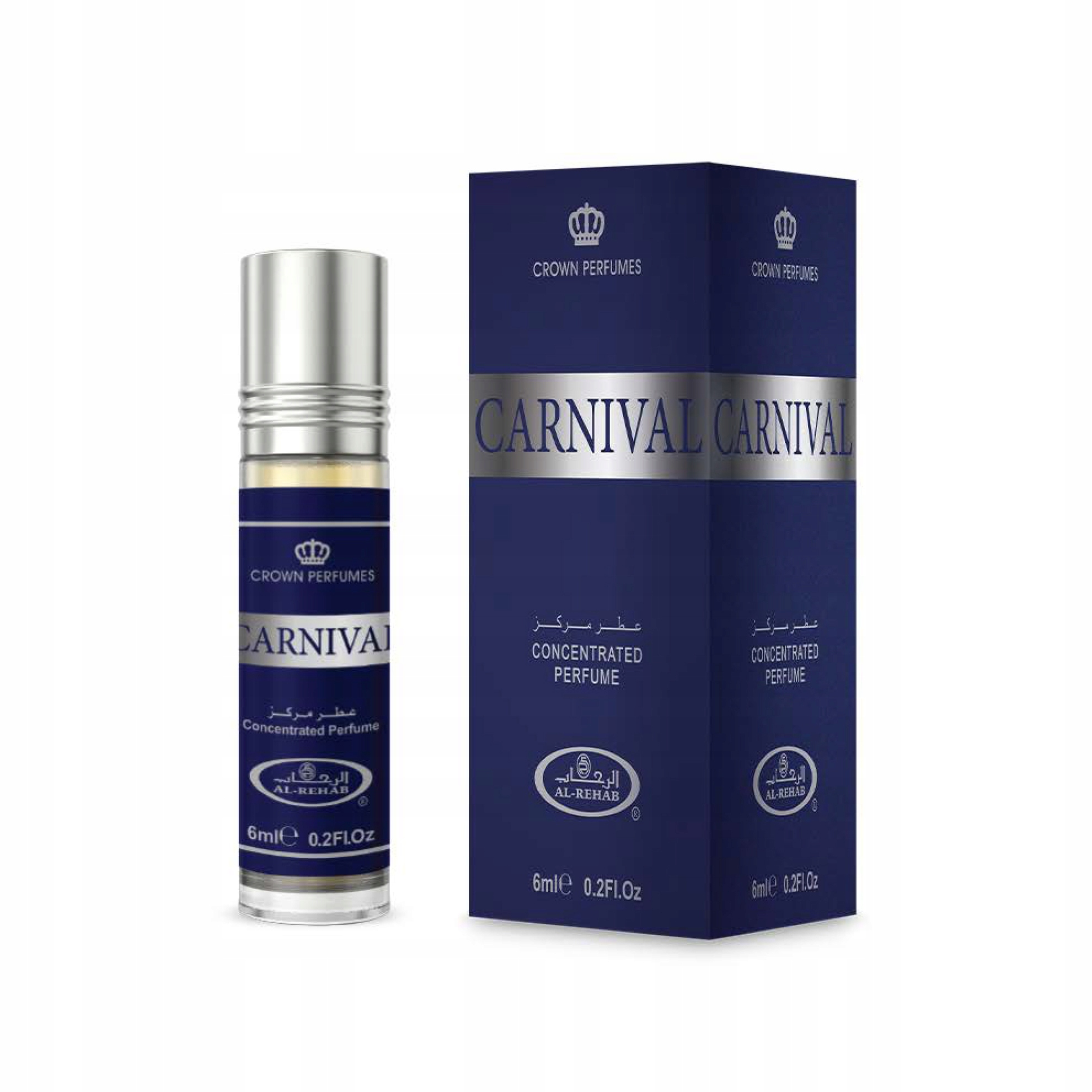 CARNIVAL PERFUMY ARABSKIE W OLEJKU MĘSKIE BERGAMOTKA ŚWIEŻE 6 ml AL REHAB