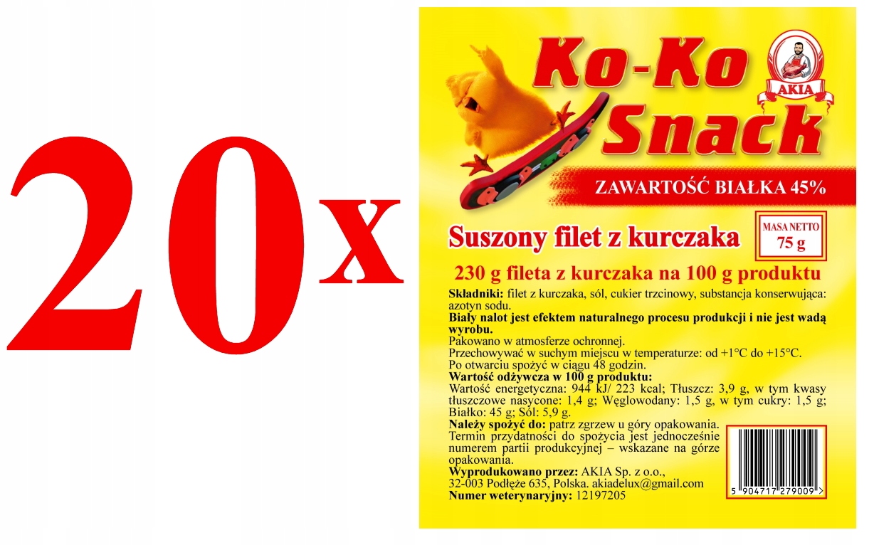 Ko-Ko Snack .Jerky 20 x 75G