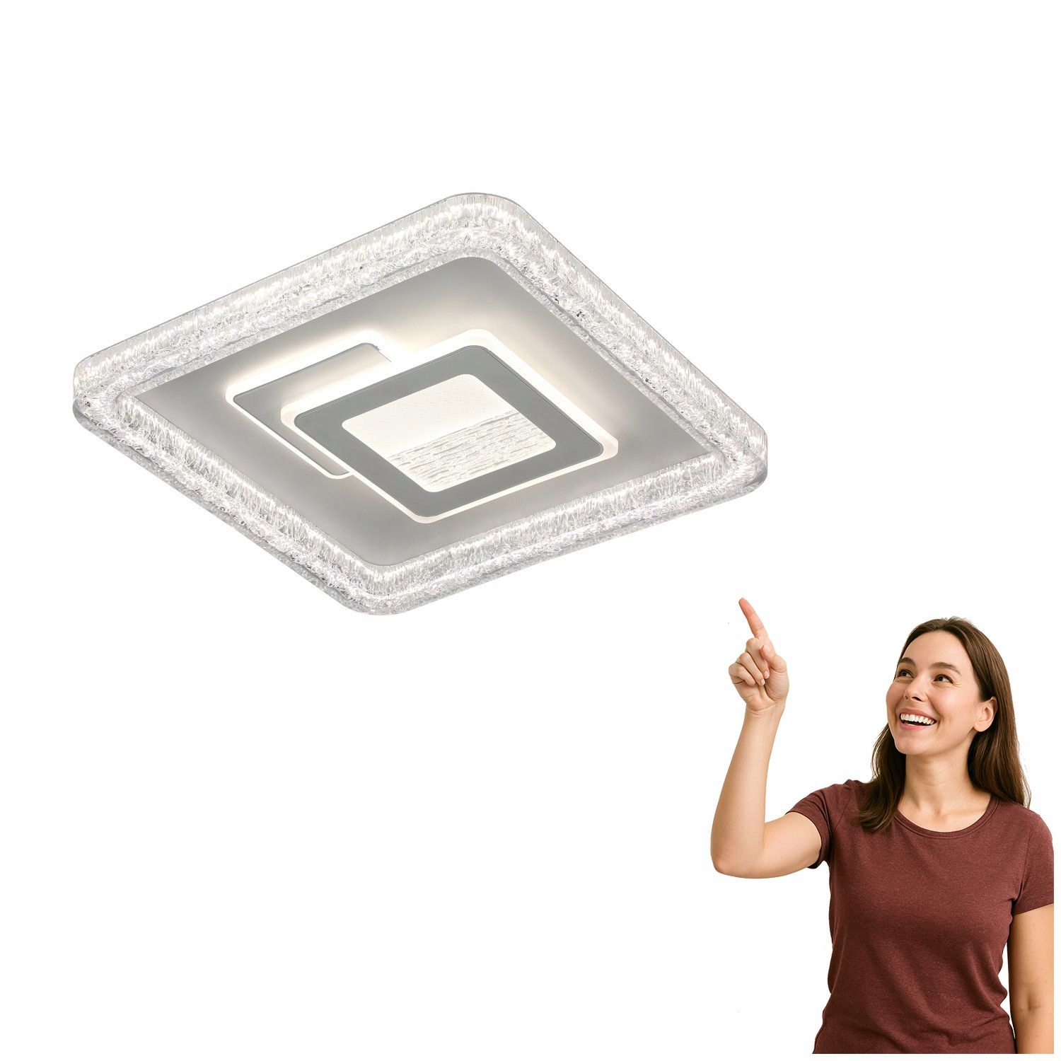 Stropná Led lampa 55W Tempio PLF-54182S-WH Italux