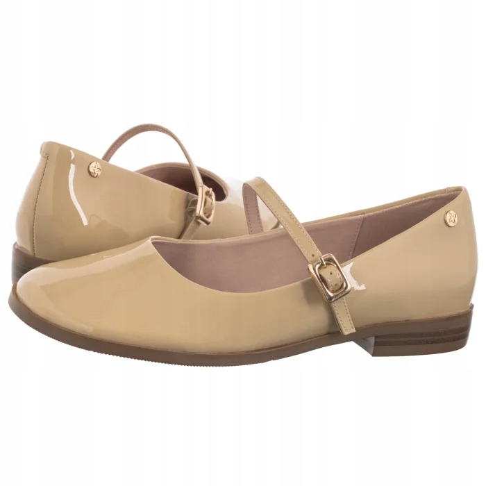 Kožené boty Dámské Polobotky Maciejka Béžová K7518-04/00-1 Béžová