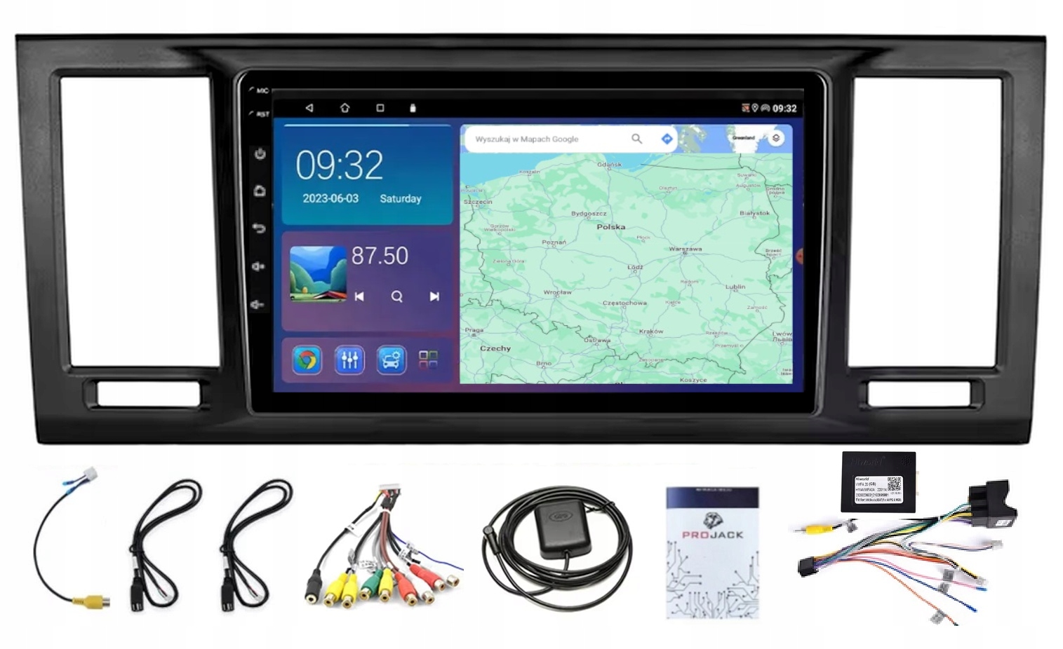 Rádio Gps Android Navigácia Bt Vw Transporter Multivan T6 Carplay 4GB 64GB
