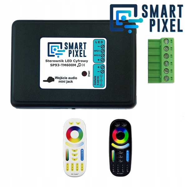 Digitálny hudobný ovládač pre Led pásky Rgbw SmartPixel SP93-TM600M 5-24V