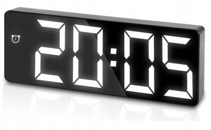 ZEGAREK ELEKTRONICZNY BUDZIK STOJĄCY LED TERMOMETR ALARM CICHY CZARNY ZEGAR Kod producenta ZEGAREK ELEKTRONICZNY BUDZIK STOJĄCY LED