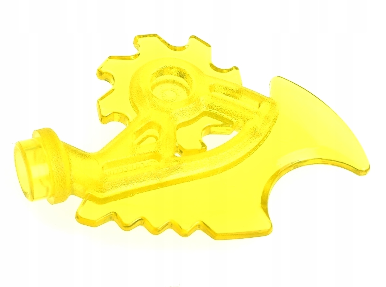 LEGO part 15621 - Trans-Yellow Minifig, Weapon Techno-Blade at