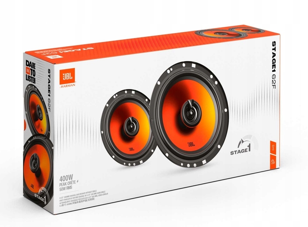 Jbl Stage 1 62F Reproduktory do auta 165 mm 2pásmové 50 W Rms 400 W Max