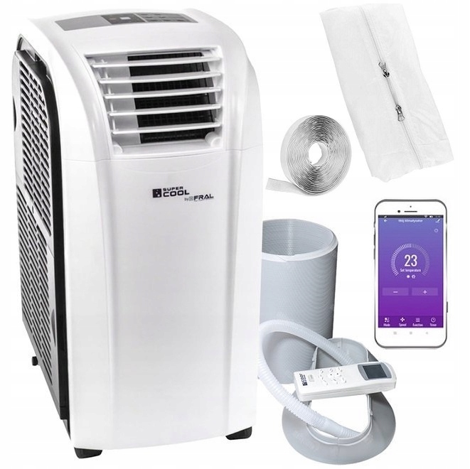 Přenosný klimatizátor Fral FSC09.1 WiFi 2,6 kW 4v1 do 26 m2 venkovní