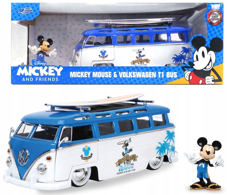 

Jada Auto Metalowe Volkswagen T1 Bus Myszka Mickey