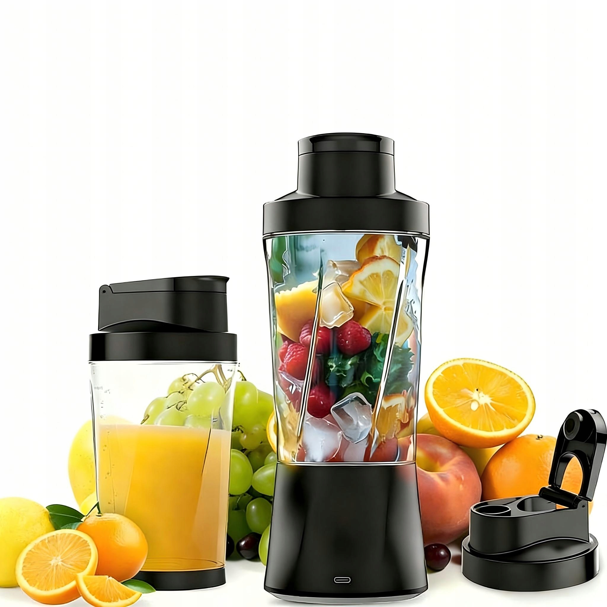 Blender Kielichowy Do Smoothie Koktajli Ręczny Bezprzewodowy Usb Przenośny