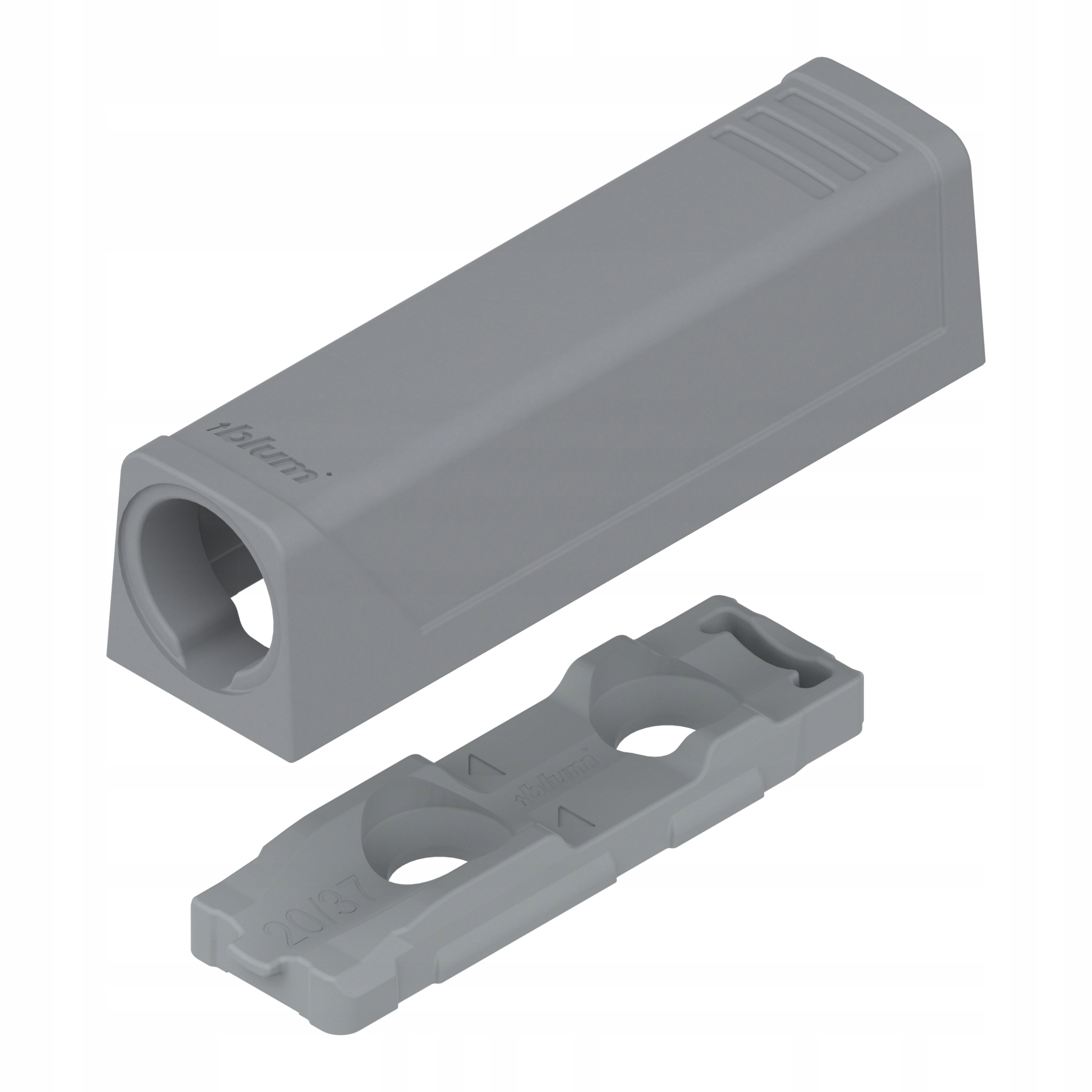 

Blum Adapter Tip-on do drzwi 956.1201 Szary Krótki