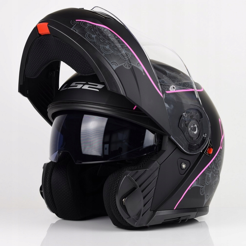 Motocyklová prilba LS2 FF908 Strobe II Lux M.Black Pink XL