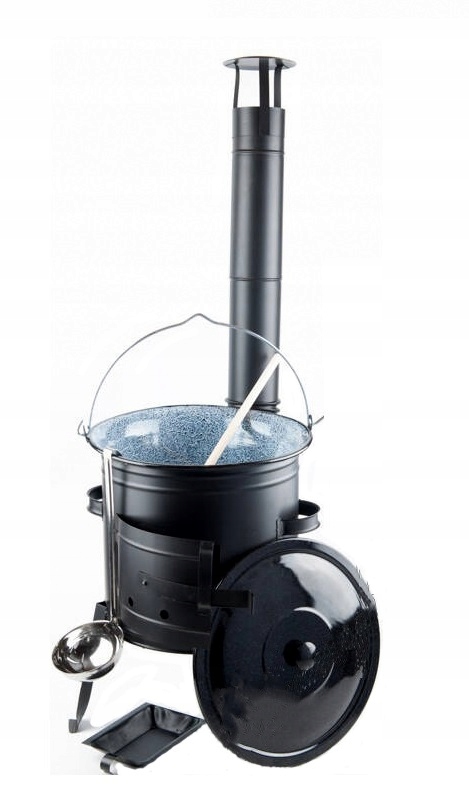

Kuchnia Polowa 36CM Kociołek Pokrywka 10L Grill