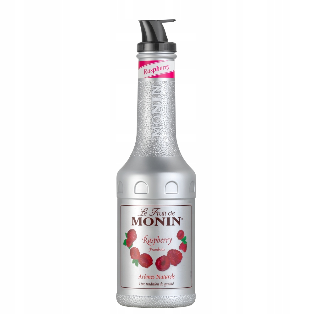 Levně Monin Pyré ovocné malinové (Raspberry) 1 litr dužiny, pyré do nápojů