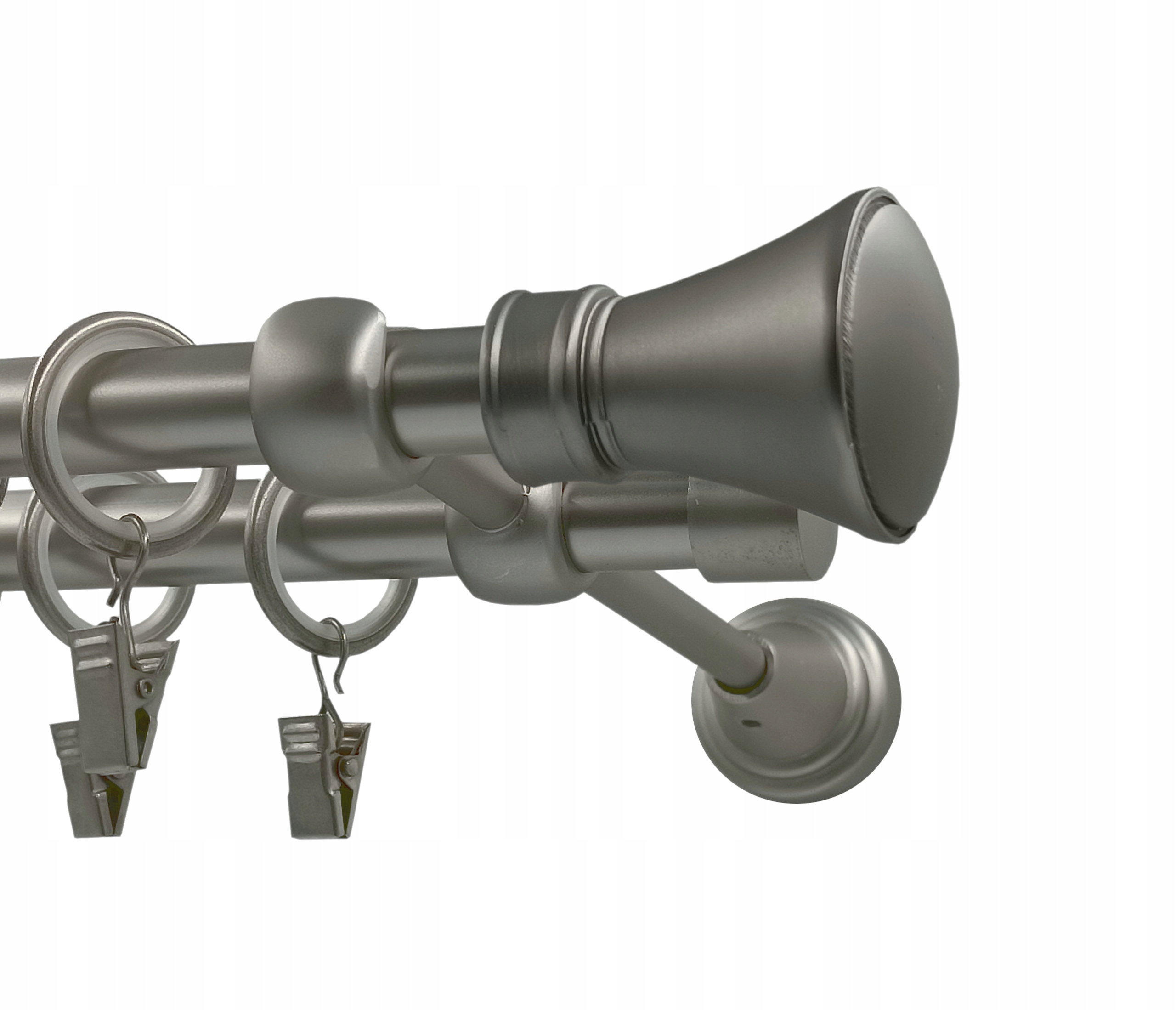 Garnýž kovový fi16+16 monaco Satén 360 cm galvanizovaný