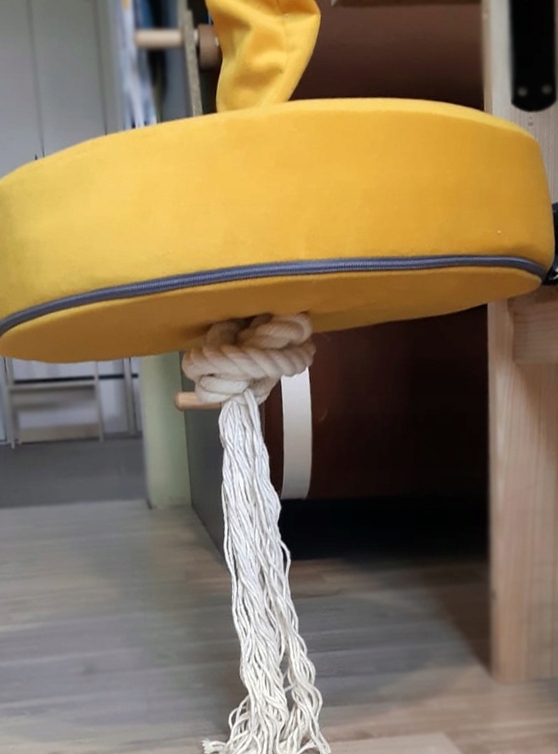 Talerz - huśtawka tapicerowana siedzisko okrągłe - jasnozielony Kod producenta thz