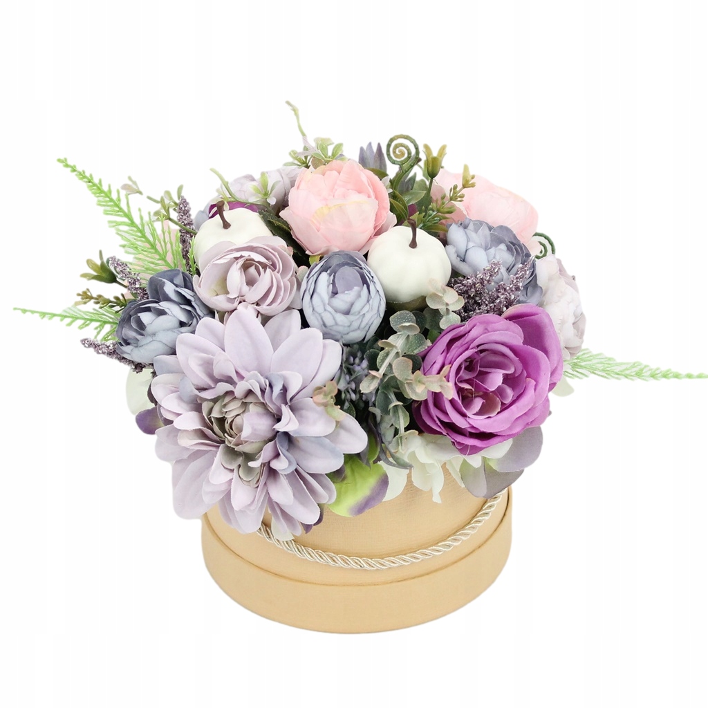 

Jesienny stroik flower box kwiatowa dekoracja domu