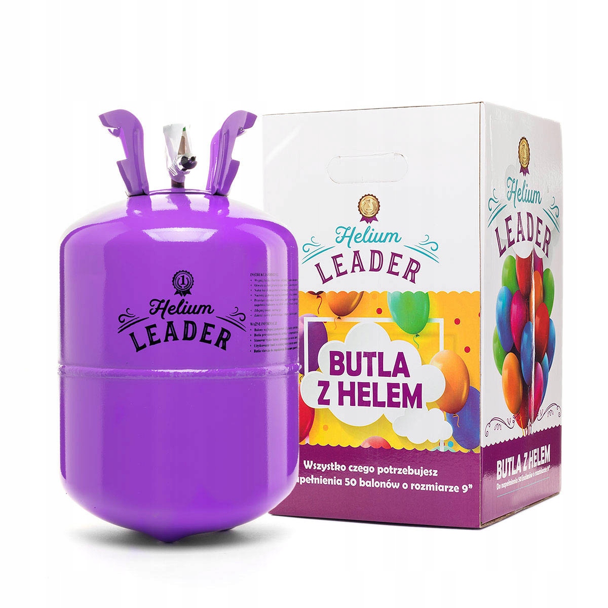 Láhev s heliem Velká 0,42 na 50 Ks. Helium Na Balónky