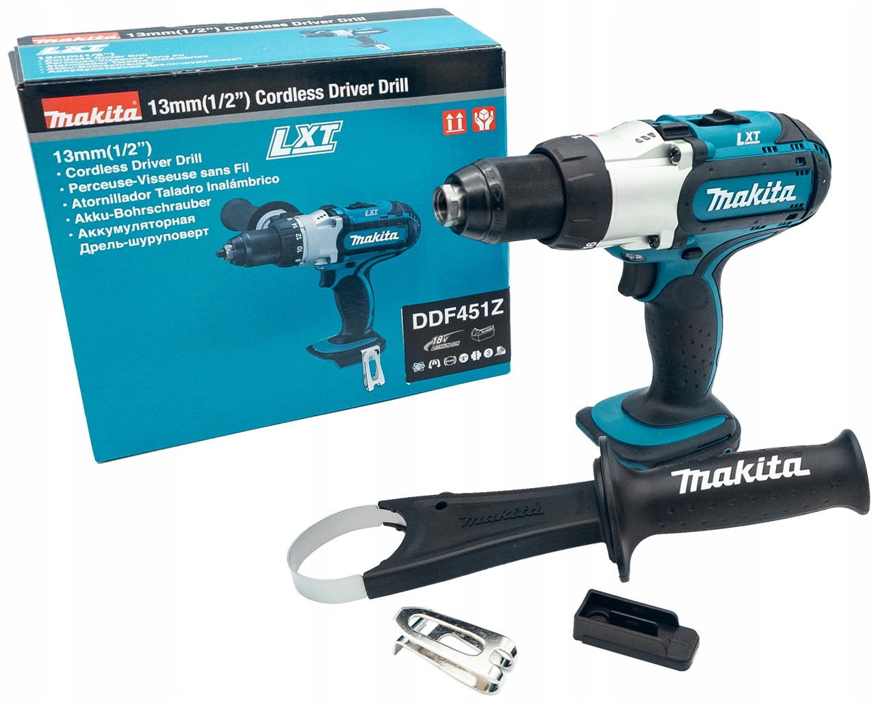 Makita Wiertarko-wkrętarka akumulatorowa 18V 80Nm 3-biegowa DDF451Z