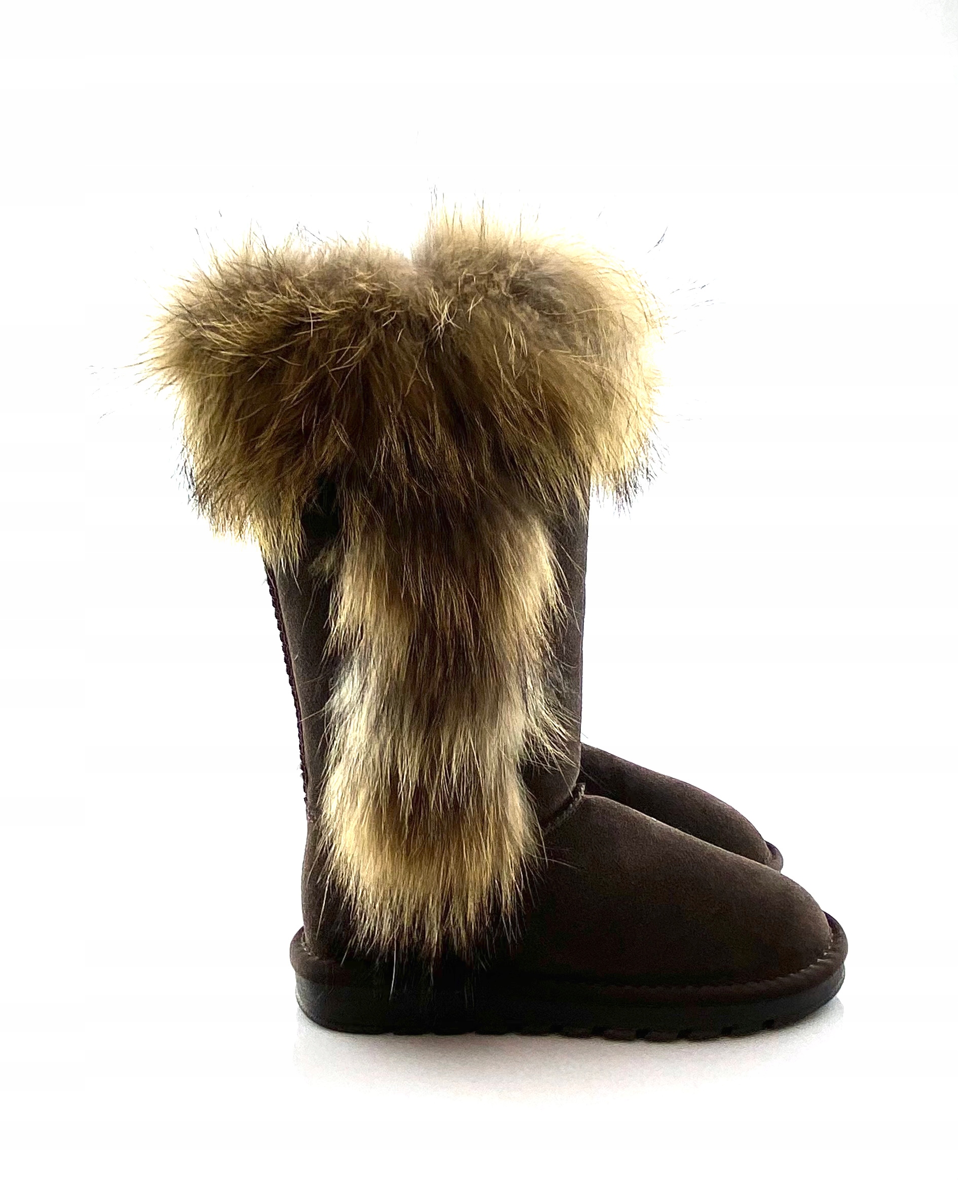 19112 BROWN SKÓRA NATURALNA, FUTRO Z JENOTA Marka inna