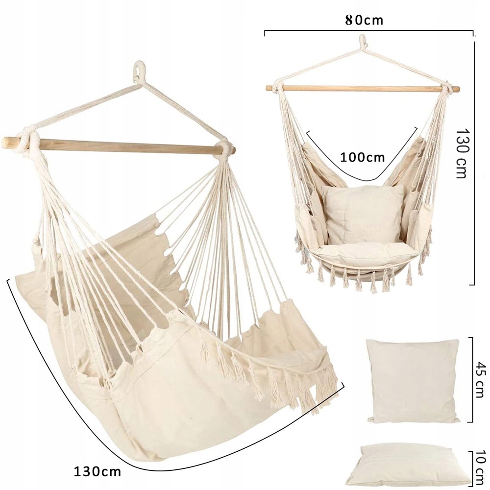 HAMAK KRZESŁO BRAZYLIJSKIE HUŚTAWKA FOTEL WISZĄCY Producent inna