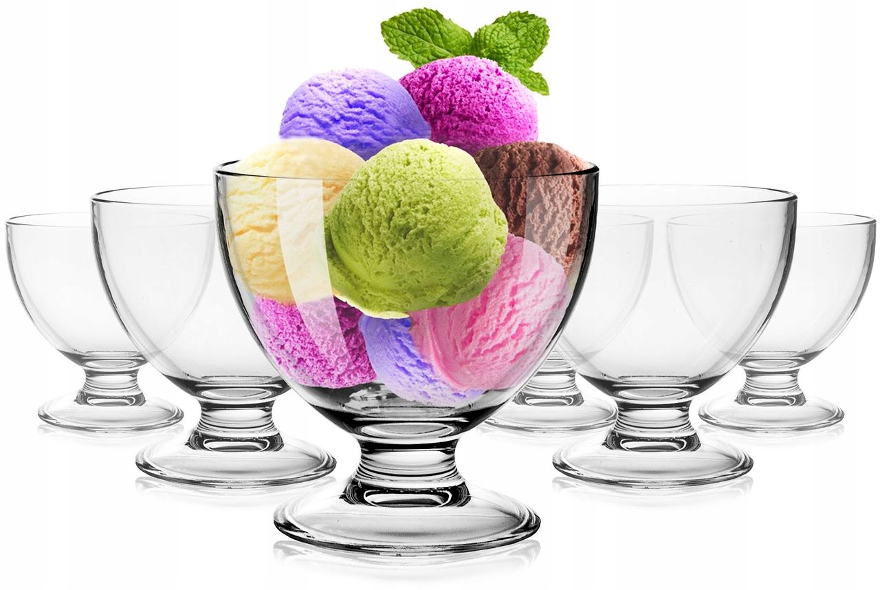 

Pucharki do lodów deserów Trend Glass 500ml 6szt