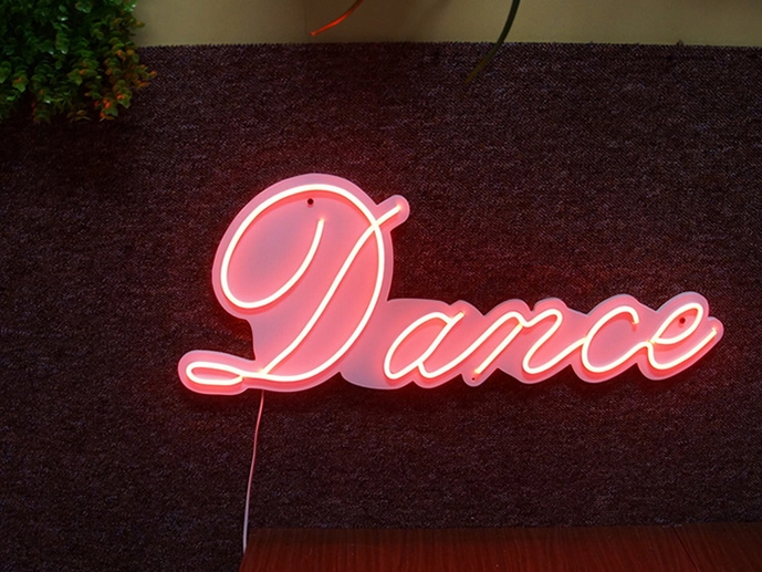 NDANCE NEON LED FLEX NAPIS Dance REKLAMA 700x280mm Zastosowanie dekoracja ściany