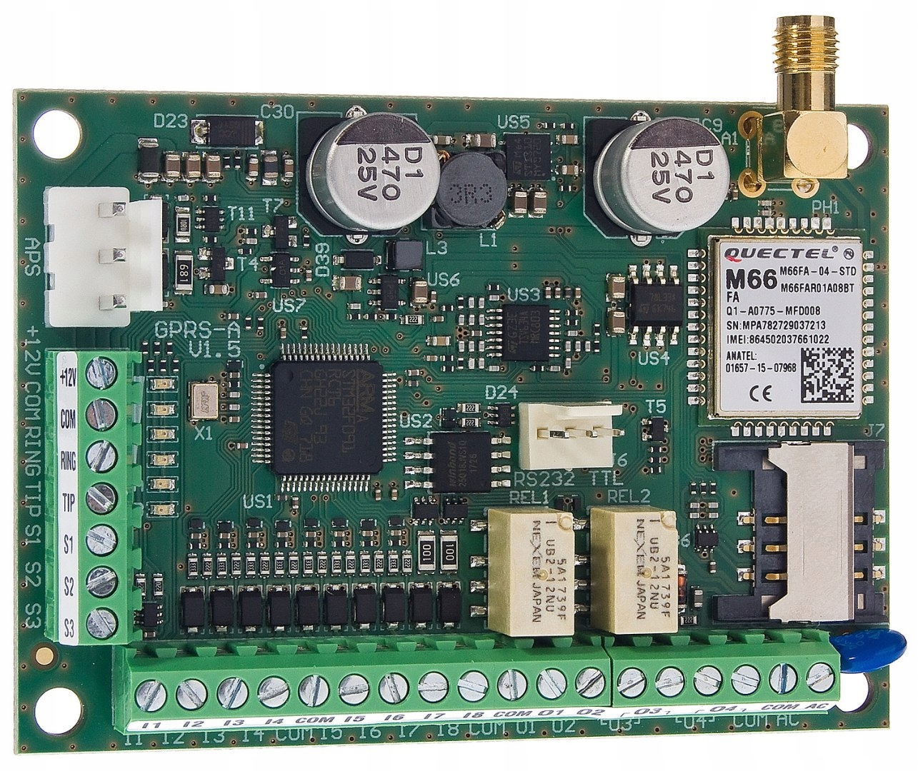 Moduł monitoringu GPRS/SMS Uniwersalny Satel Kod producenta GPRS-A
