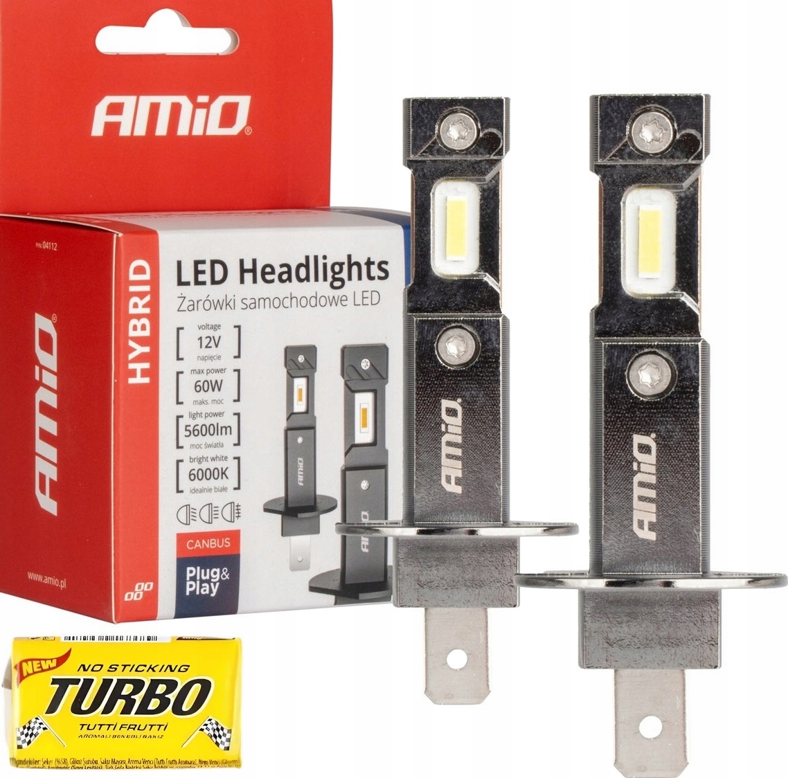 Żarówki samochodowe Led seria Hybrid H1 6000K Canbus 60W do auta samochodu
