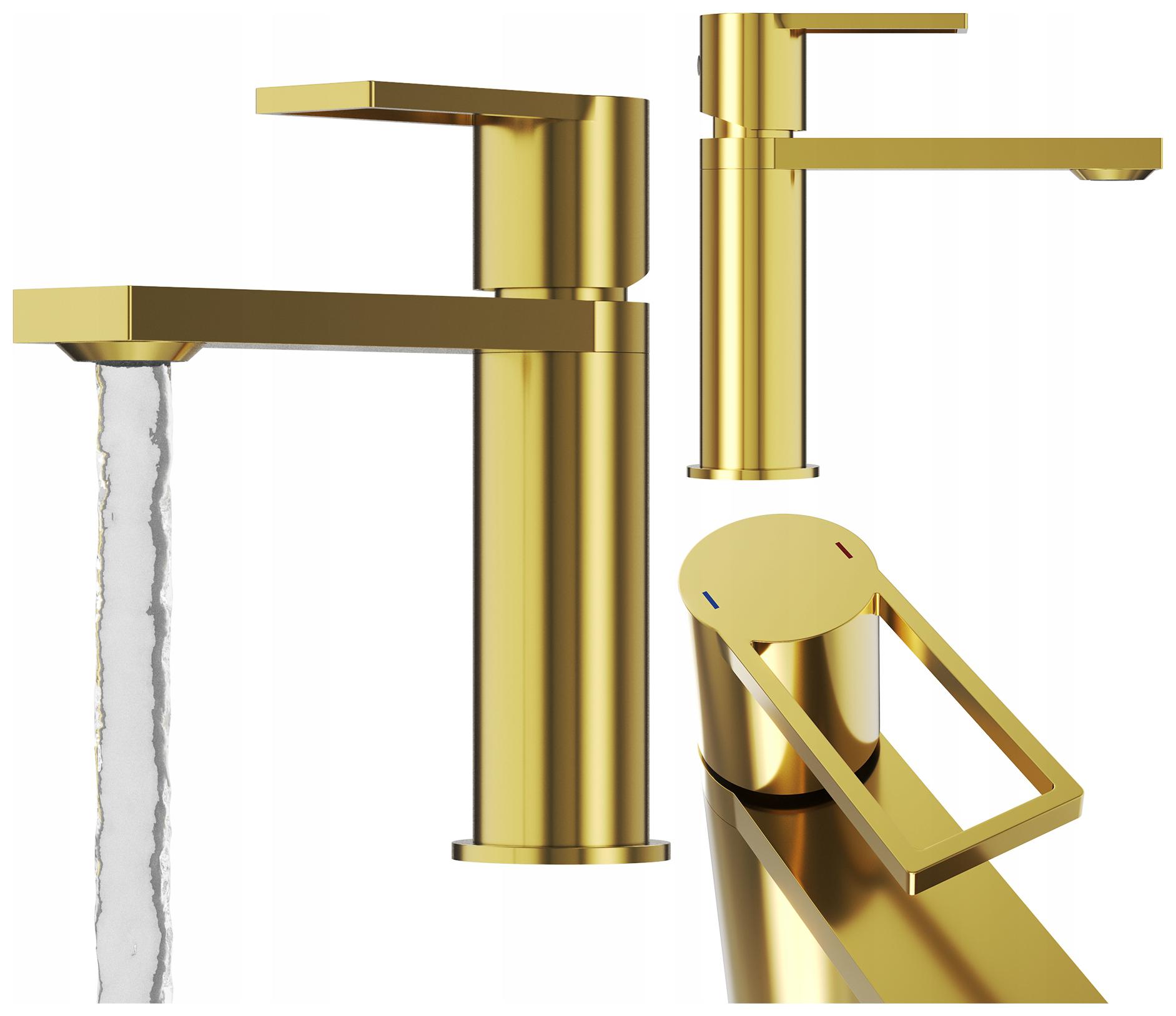 Umývadlová Batéria Zlatá Moderná Nízka Do Kúpeľne Mosadzná Vodovodná Batéria Arma