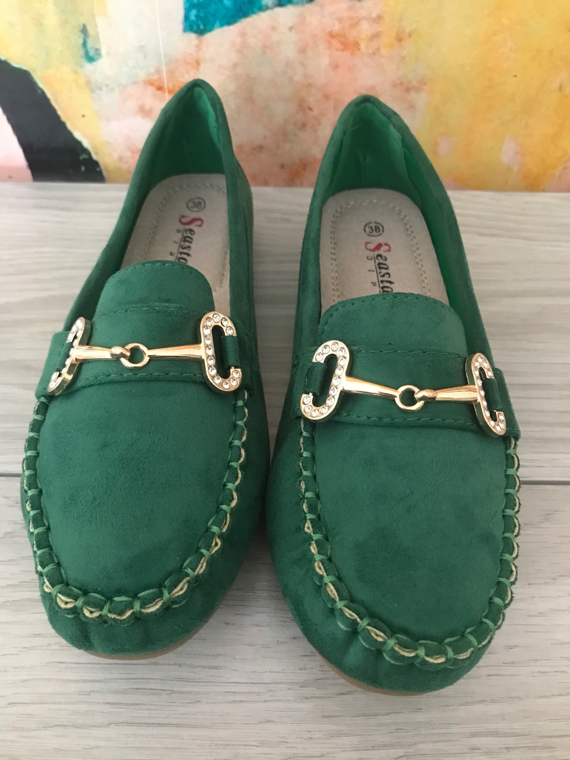 "Mokasyny damskie z rzeczową podeszwą." Rozmiar 39