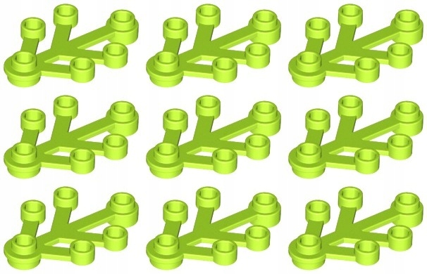 

Lego 2423 Liść Roślina limonka lime (5g) 9 szt.