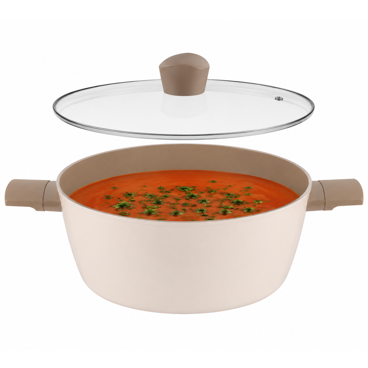 Hrnec s keramickým povrchem, indukční 20 cm, víko 2,1 l