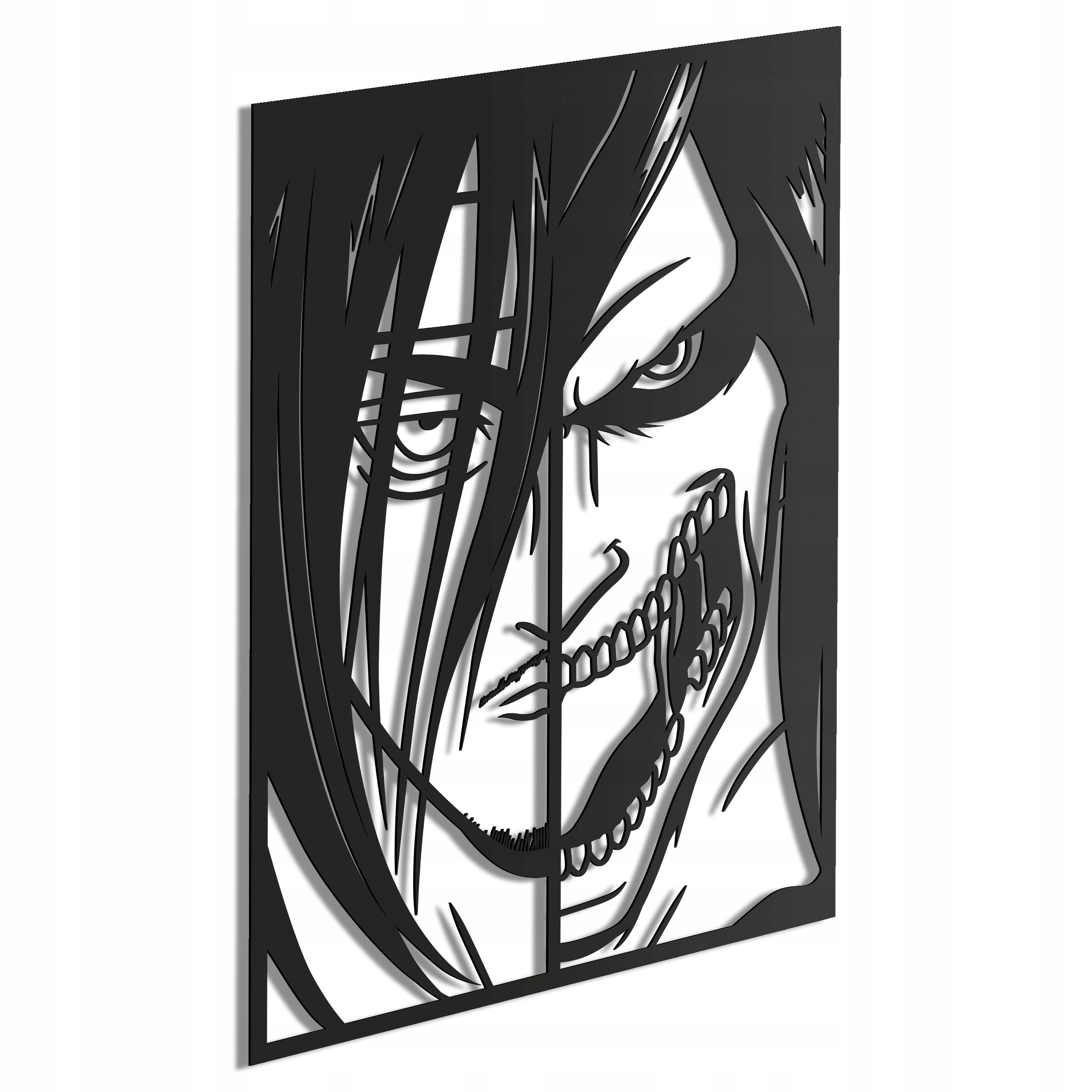 Dřevěný obraz Anime Attack on Titan Eren Yeager Nástěnná Dekorace XL