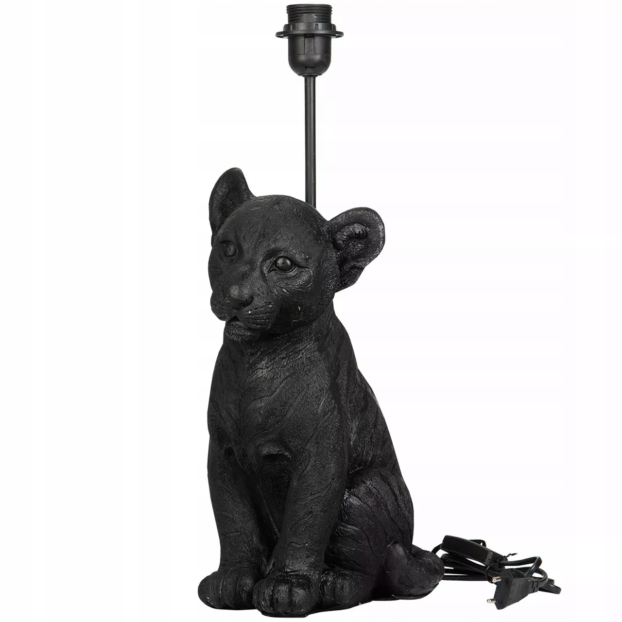 Stolová Lampa Lev 50 cm čierna dekorácia ozdoba do obývačky