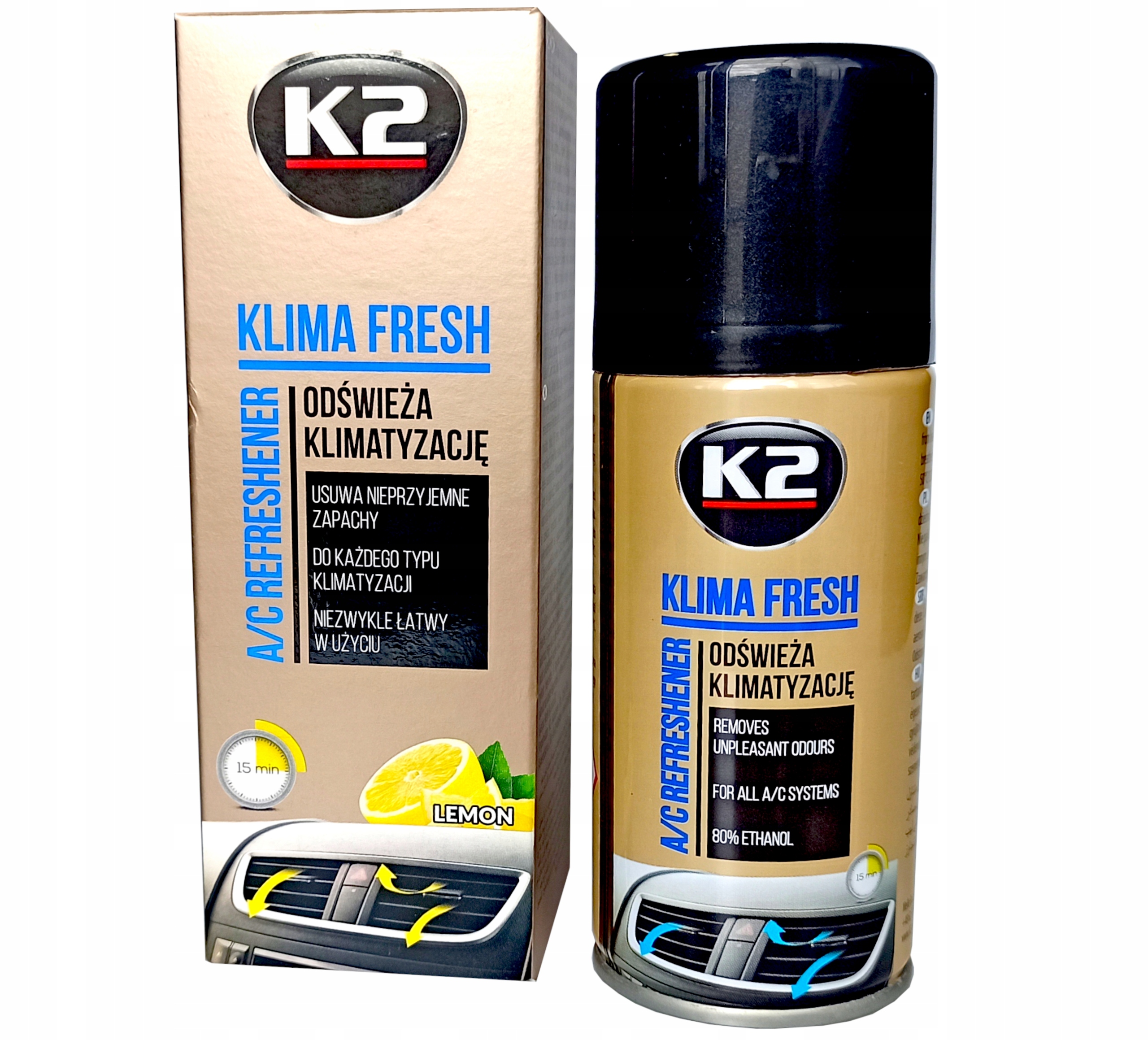 

K2 Klima Fresh Lemon Odświeżacz klimatyzacji