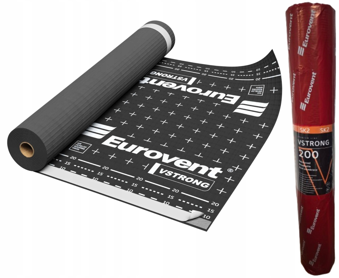 Membrana Dachowa Eurovent Vstrong 200g Zbrojona Siatką Mocna +paski Klejące