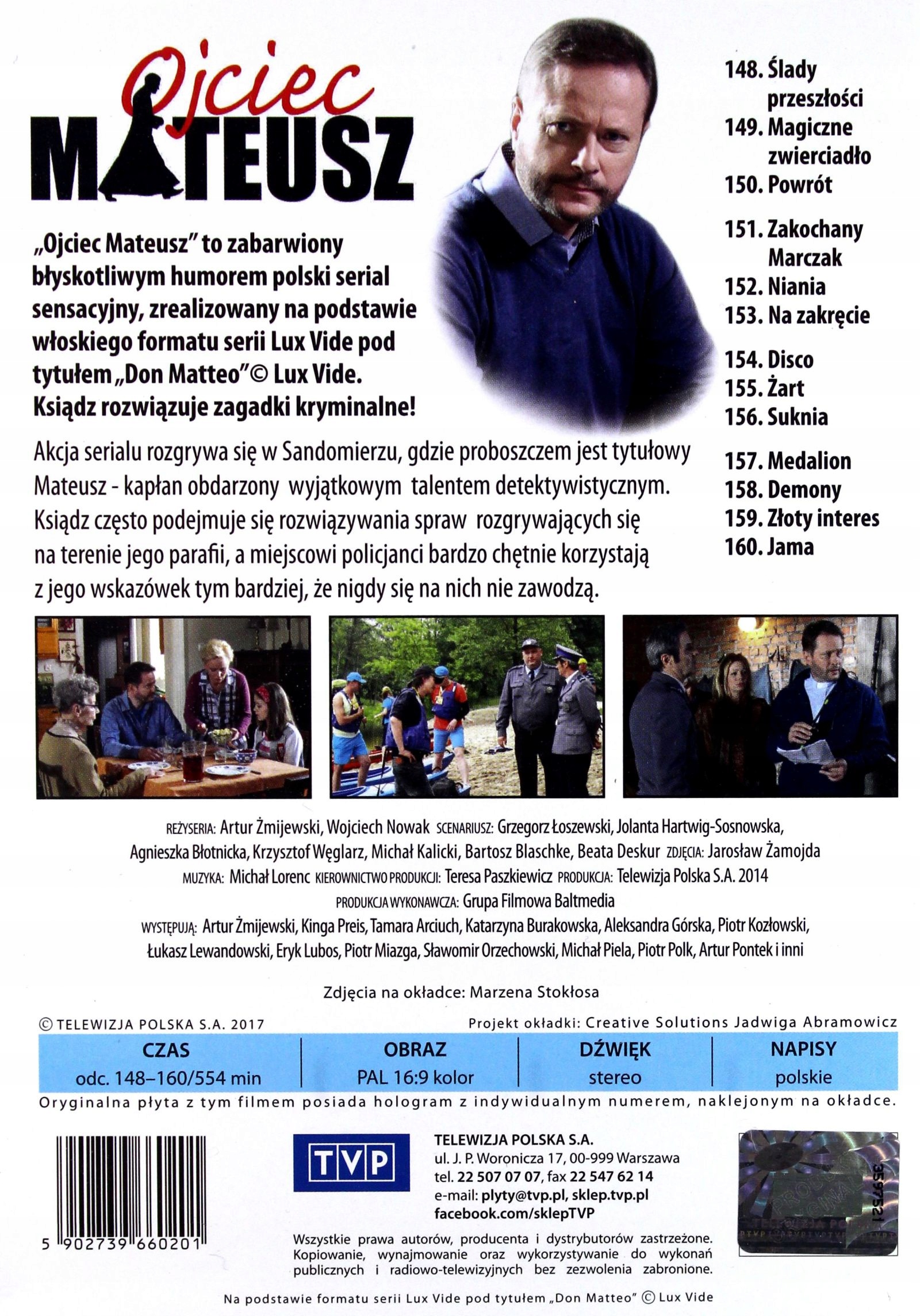 OJCIEC MATEUSZ SERIA 12 (BOX) (4DVD) Stan opakowania oryginalne