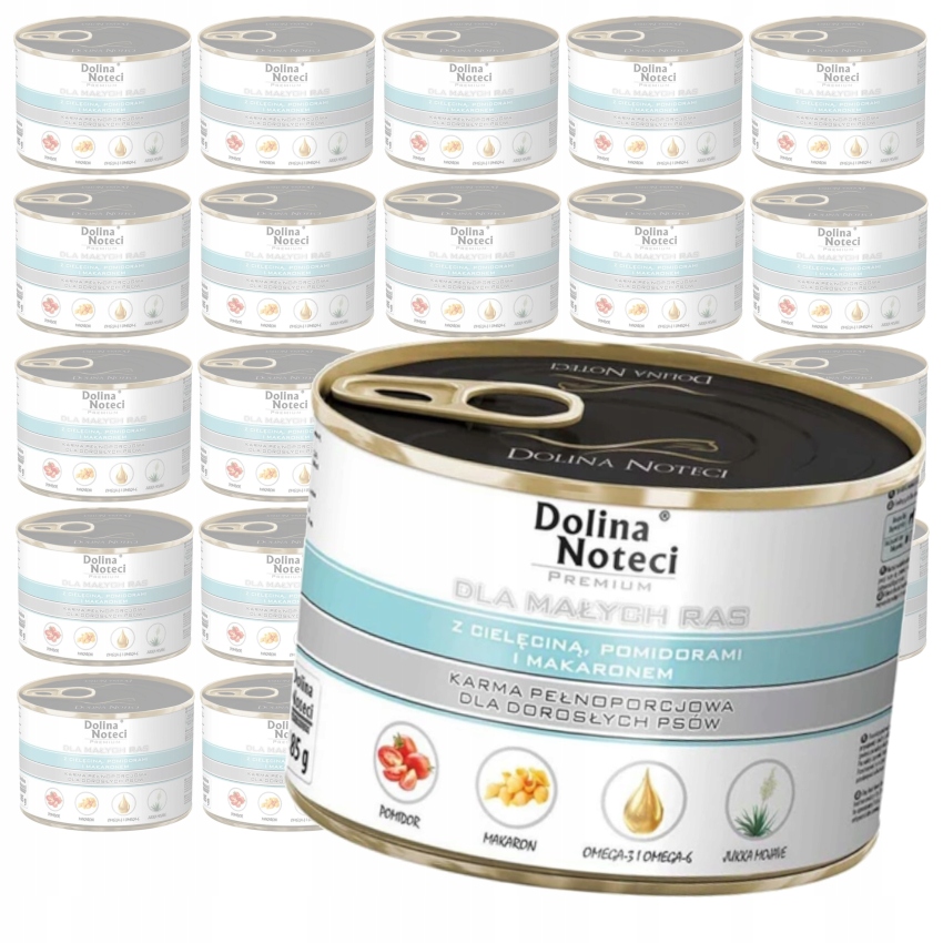 Dolina Noteci Premium 24x185g Mokra Karma Dla Psów Małych Ras z Cielęciną