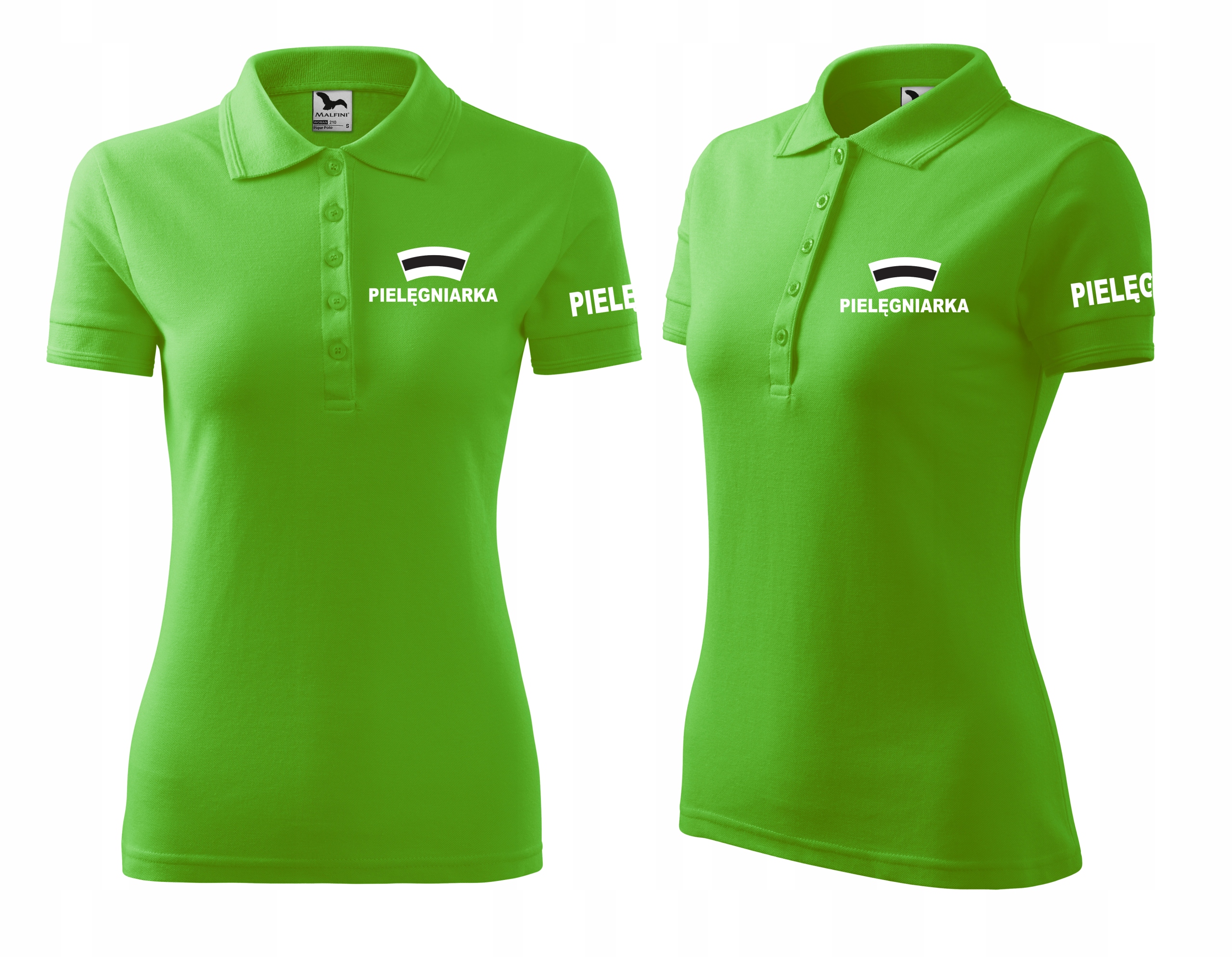 damska koszulka polo PIELĘGNIARKA czepek XL