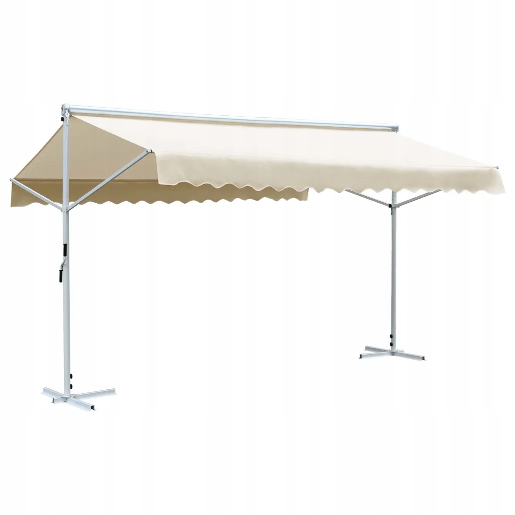 vidaXL Volně stojící markýza 500 x 300 cm krémová