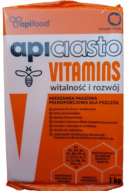 

Apiciasto 5x1kg Pokarm dla pszczół z Witaminami