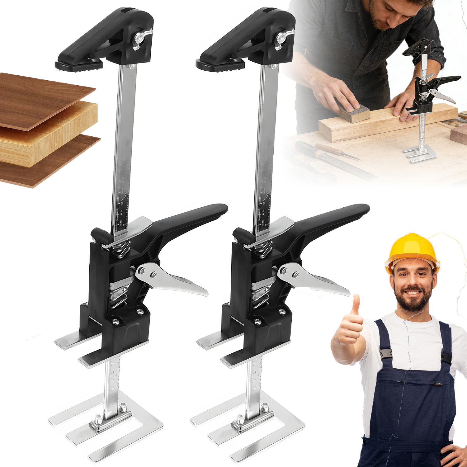 2 Ks Ruční Zvedák Nábytku – Bez Použití Nářadí Snadná Obsluha