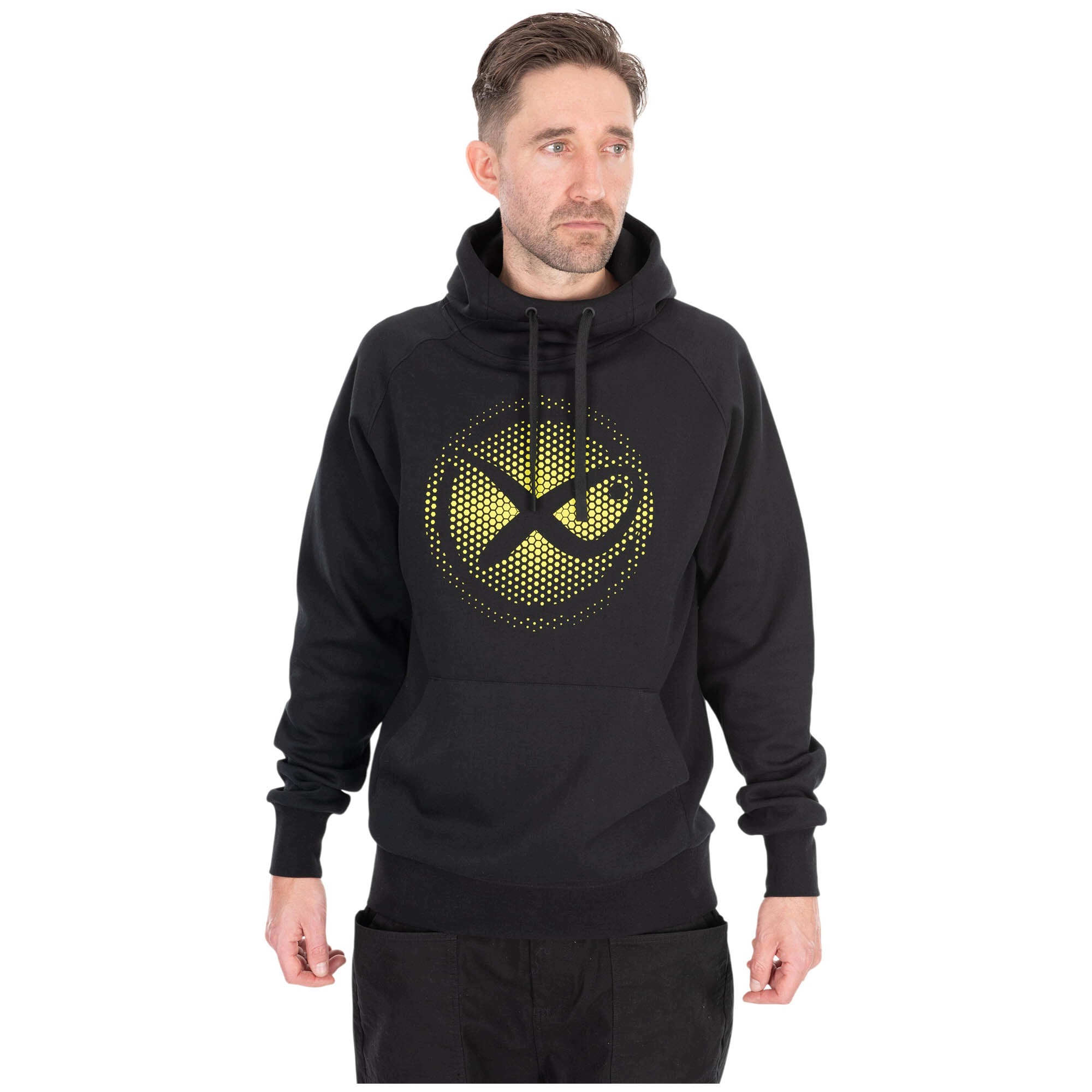 Mikina Matrix Large Fade Logo Hoody Black Lime S
