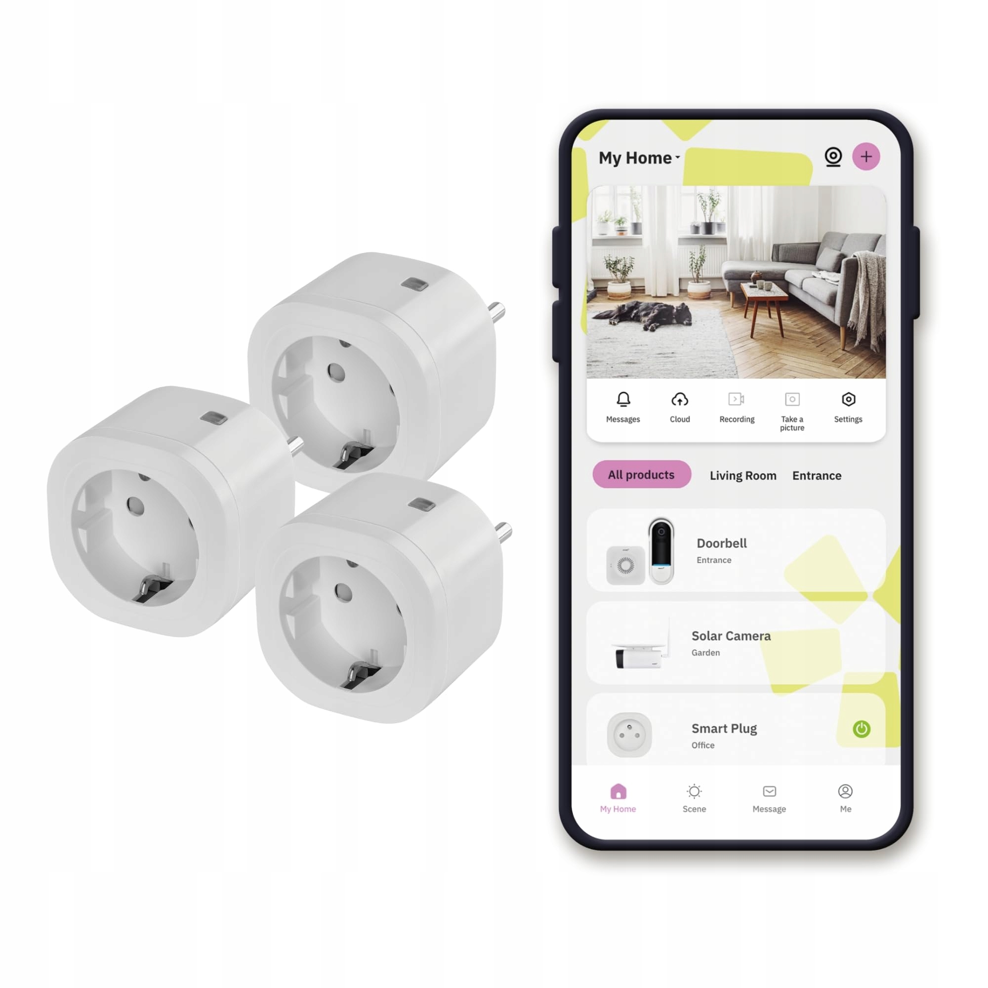 3 x Smart Plug Timer zásuvka Omajin 16A/3680W, OSP-FR-01